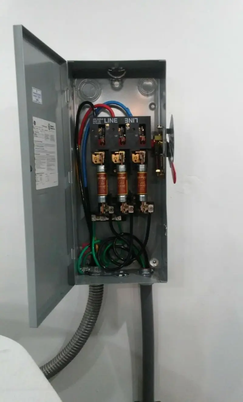 Three-phase disconnect switch installed for Electrical Wiring & Rewiring in East Whittier