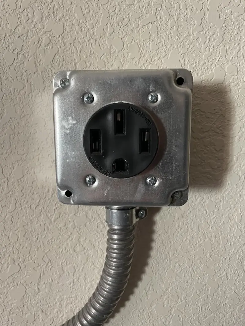 NEMA 14-50 outlet installed for Electrical Panel Upgrade in East Whittier